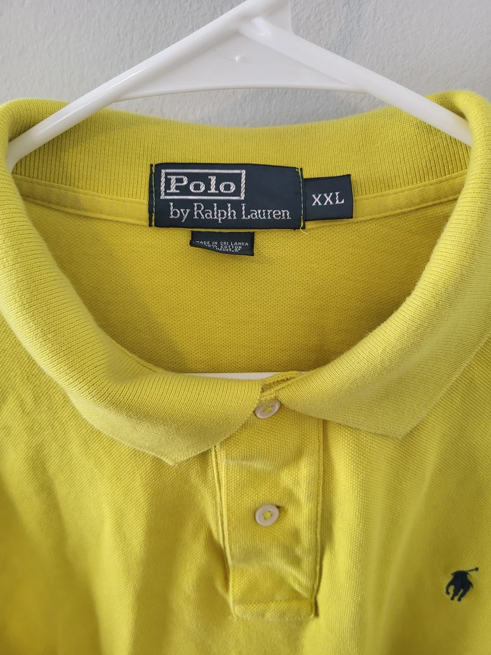 Polo by Ralph Lauren Men's Yellow Classic Cotton Polo Shirt